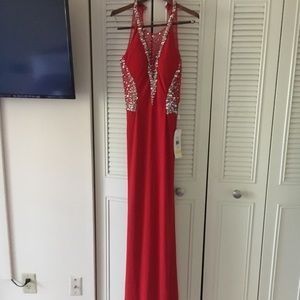 Red gown